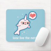 Tapis De Souris Narwhal nerd mignon (Avec souris)