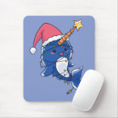 Tapis De Souris Narwhale de Noël (Avec souris)