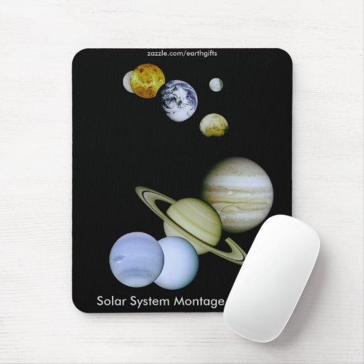 Tapis De Souris NASA SOLAR SYSTEM Mousepad (Avec souris)