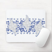 Tapis De Souris Natation Florale-Mantas (Avec souris)