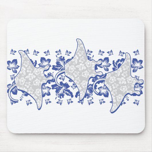 Tapis De Souris Natation Florale-Mantas (Devant)