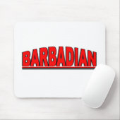 Tapis De Souris Nationalités - "Barbadien " (Avec souris)