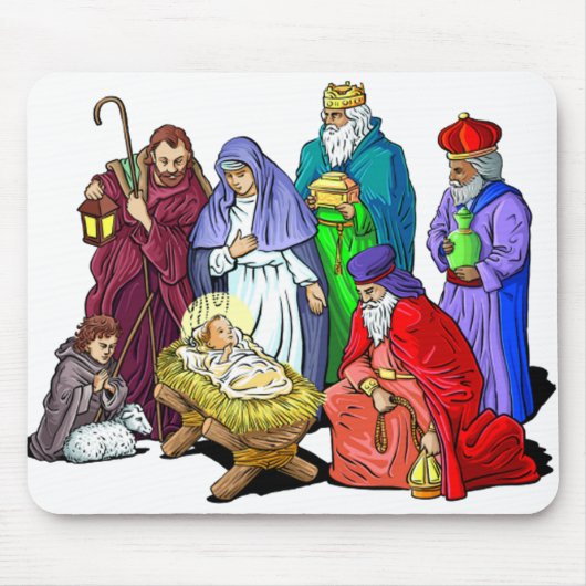 Tapis De Souris Nativité Mousepad (Devant)