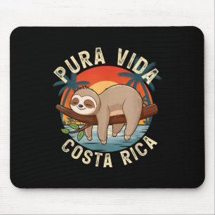 Tapis De Souris Nature du coucher de soleil tropical Sloth Costa R