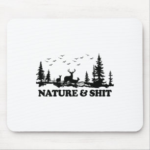 Tapis De Souris Nature et cabane de lac de camp drôle randonnée ca