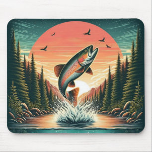 Tapis De Souris Nature extérieure de la truite