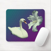 Tapis De Souris Nature Fleur De Cygne Et Hibiscus (Avec souris)