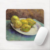 Tapis De Souris Nature morte Citrons sur une assiette par Vincent  (Avec souris)