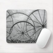 Tapis De Souris Nature morte de roue de chariot (Avec souris)