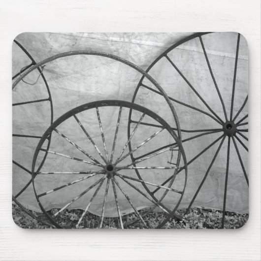 Tapis De Souris Nature morte de roue de chariot (Devant)