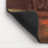 Tapis De Souris Nature morte Pinceaux dans un pot par Vincent van  (Coin)
