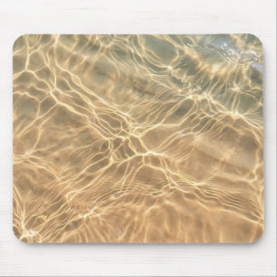 Tapis de souris Nature Reflets d'eau dorés