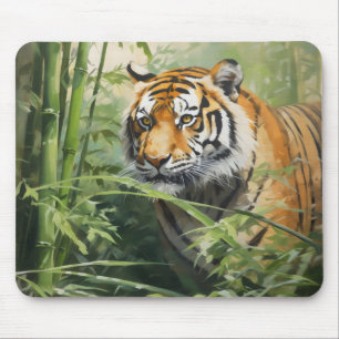 Tapis De Souris Nature Tiger Bamboo