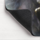 Tapis De Souris Naughty Funny Chimpanzé Moyen Doigt Flip Bird (Coin)