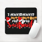 Tapis De Souris Naughty I Always Put Out For Santa Xmas Cookies T (Avec souris)