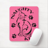 Tapis De Souris Naughty Kitty Mousepad (Avec souris)