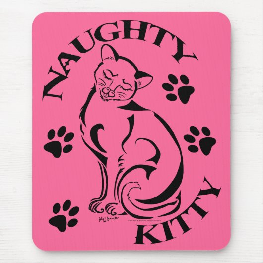 Tapis De Souris Naughty Kitty Mousepad (Devant)