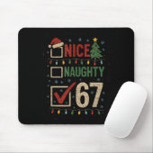 Tapis De Souris Naughty Nice 67 Christmas Humor (Avec souris)