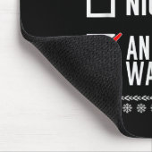 Tapis De Souris Naughty Nice An Attempt Was Made - Christmas Check (Coin)