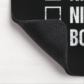 Tapis De Souris Naughty Nice Bosniaque Santa Hat Noël Cadeau 1 (Coin)