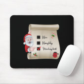 Tapis De Souris Naughty Nice Checklist I Tried My (Avec souris)