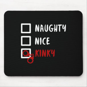 Tapis De Souris Naughty Nice Kinky Christmas List Père Noël menott
