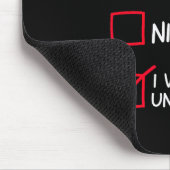 Tapis De Souris Naughty Nice List Was Left Unsupervised Christmas  (Coin)