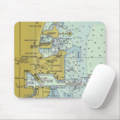 Tapis de souris nautique de diagramme de port de (Avec souris)