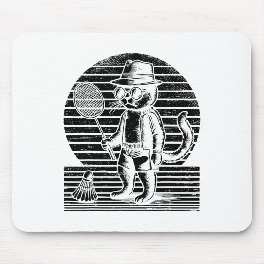 Tapis De Souris Navette Badminton Ninja (Devant)