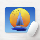 Tapis De Souris Navigation de catamaran (Avec souris)