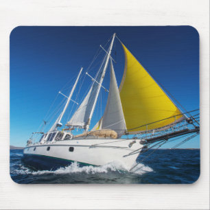 Tapis De Souris Navigation d'océan dans un yacht