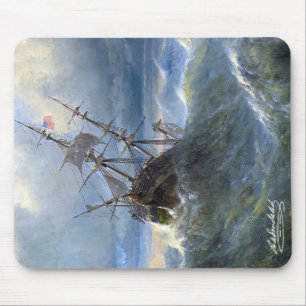 Tapis de souris 'Navire dans la tempête' de Raden