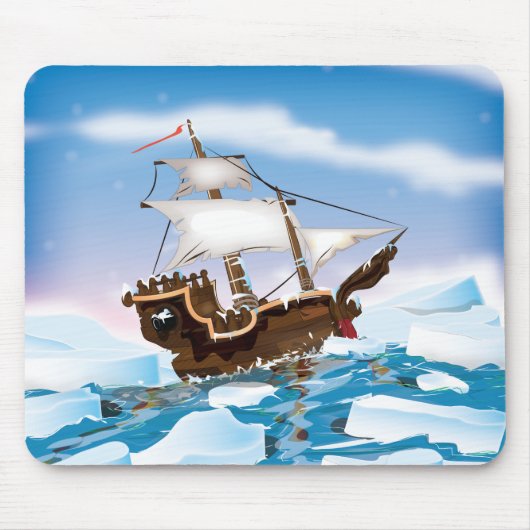 Tapis De Souris Navire de brise-glace (Devant)