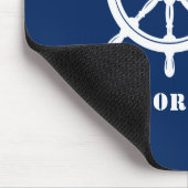 Tapis De Souris Navire nautique Capitaine et Bateau ou nom Marine (Coin)