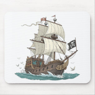 Tapis De Souris Navire Pirate