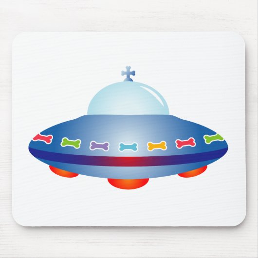 Tapis De Souris Navire spatial UFO (Devant)