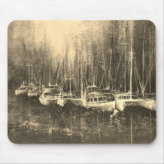 Tapis De Souris "Navires fantômes sur la baie"