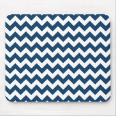 Tapis De Souris Navy Zigzag, Navy Chevron, Motif géométrique (Devant)