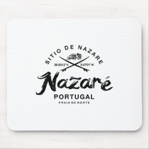Tapis De Souris Nazare Portugal Surf vintage