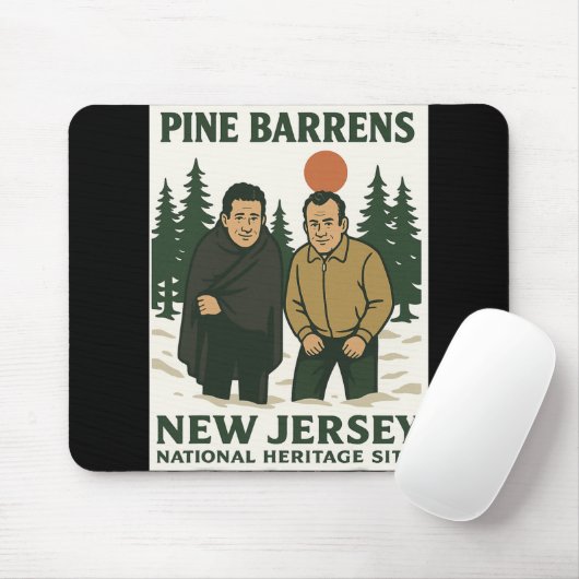Tapis De Souris Ne Barrens New Jersey Graphic Design  (Avec souris)