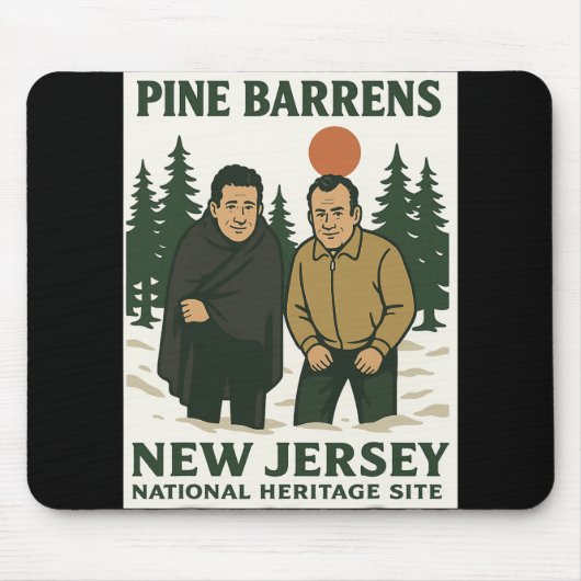 Tapis De Souris Ne Barrens New Jersey Graphic Design (Devant)
