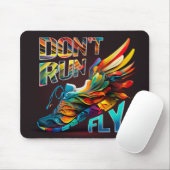 Tapis De Souris Ne cours pas, Fly | Neon Running shoe (Avec souris)