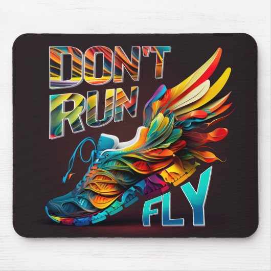 Tapis De Souris Ne cours pas, Fly | Neon Running shoe (Devant)