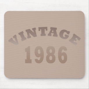 Tapis De Souris Né en 1986 Élégant Moderne Vintage Cadeau d'annive