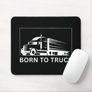 Tapis De Souris Né en camion (blanc)