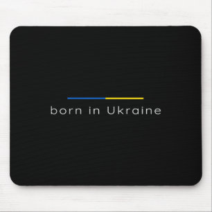 Tapis De Souris Né en Ukraine - Soutien à l'Ukraine Patriotique