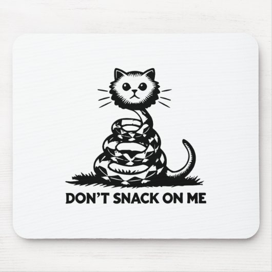 Tapis De Souris Ne grignote pas sur moi drôle Chat 6 (Devant)