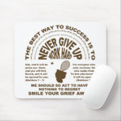 Tapis De Souris Ne jamais renoncer (tennis) (Avec souris)