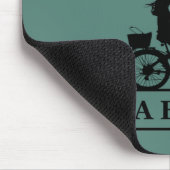 Tapis De Souris ne jamais sous-estimer une vieille femme à vélo (Coin)