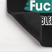 Tapis De Souris Ne m'aime pas F*ck Off Problem solved Funny Sassy (Coin)